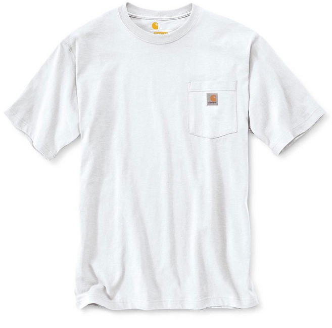 CARHARTT 美版 K87 WHT POCKET TEE 6.75oz 重磅口袋 短T (WHT 白色) 化學原宿, WHT 白色,M