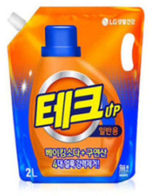 테크 일반용 2L 리필 베이킹소다 구연산 얼룩제거