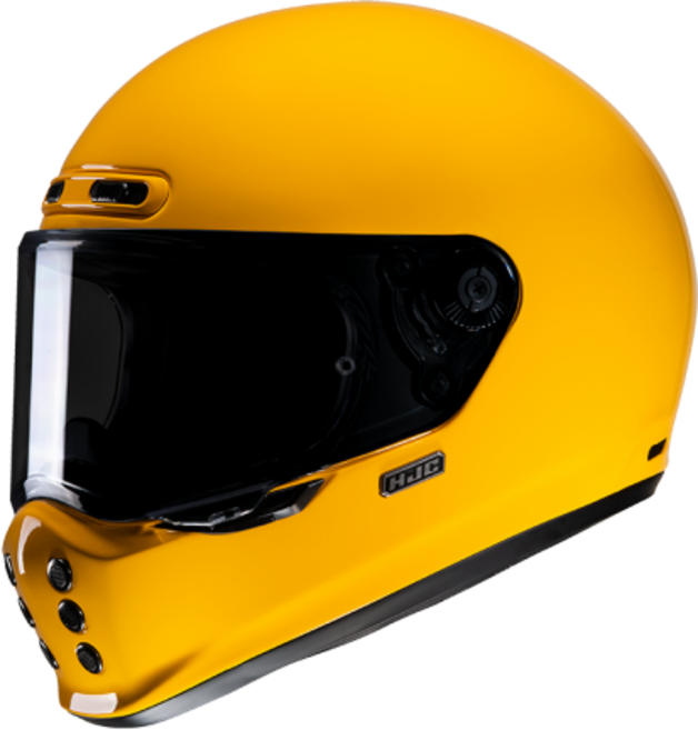 HJC V10 노랑 옐로우 DEEP YELLOW 브이일공 홍진 클래식 레트로 빈티지 가성비 풀페이스 헬멧 하이바 홍진