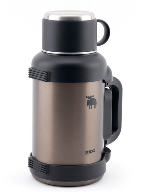 MOZ 스웨덴 포스코 316스텐 아웃도어맥스 대용량 보온병 캠핑 글램 야외활동 보온보냉병, 1개, 2500ml, 티타늄실버