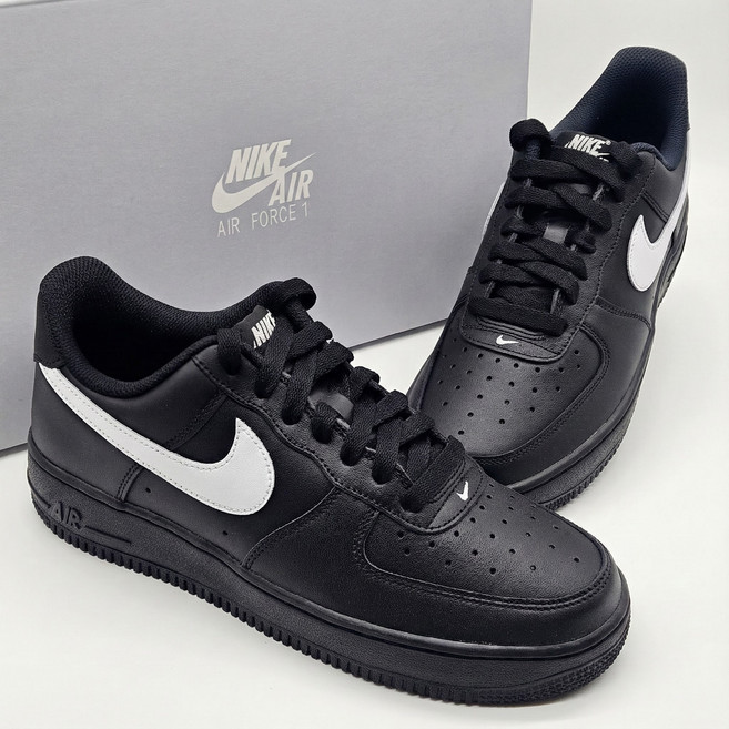 [나이키 정품]에어포스 운동화 신발 스니커즈 여성 남성 커플 학생 러닝화 커키 보관 파우치