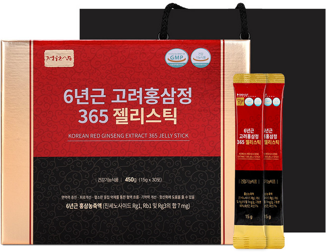 정원삼 6년근 고려홍삼정365 젤리스틱 30p, 450g, 1개