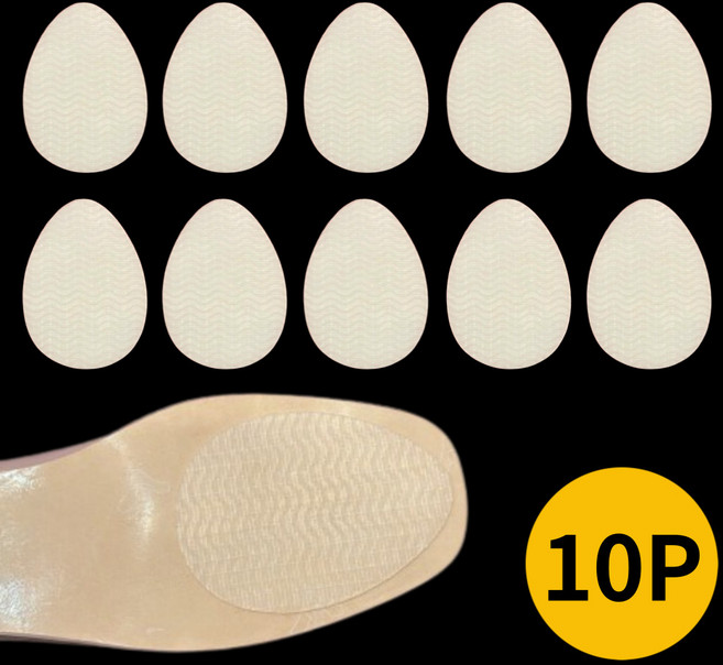 팩토리엘 신발 밑창보강 미끄럼방지 패드, 10개, 투명