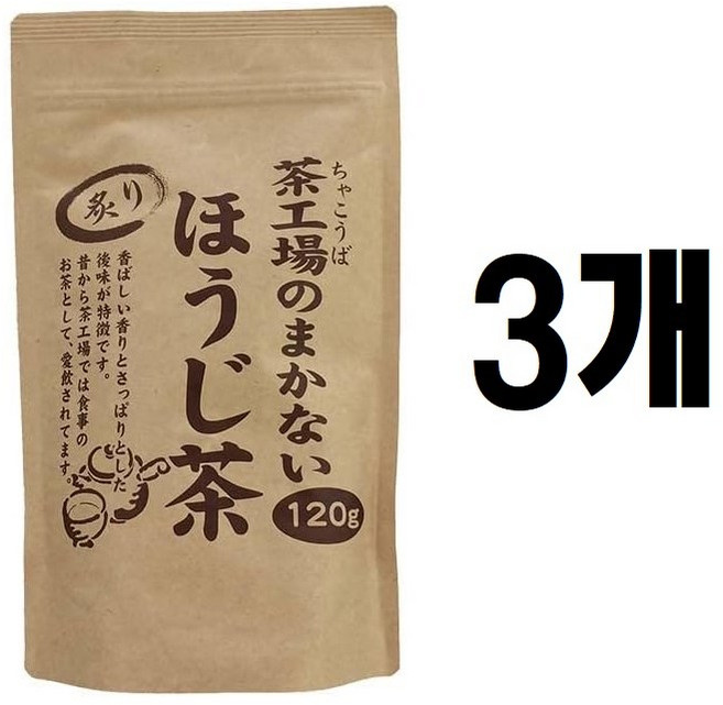 일본 오이가와 차원 호지차 호우지차 잎차 120g 1개입 3개