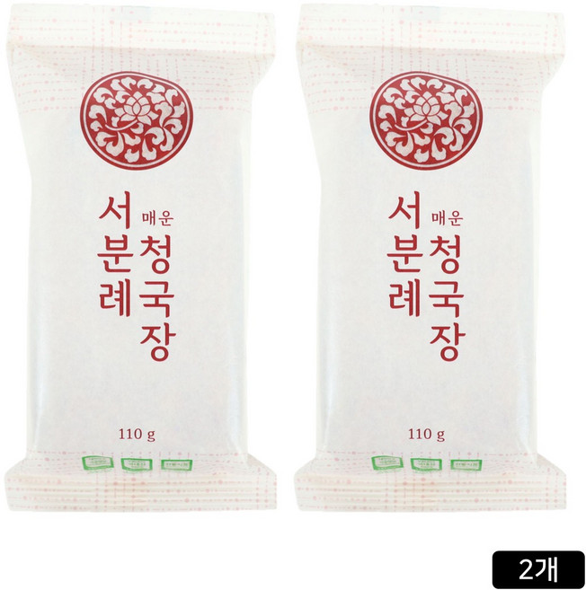 [홈쇼핑] 서일농원 서분례 명인 청국장 매운맛, 110g, 2개