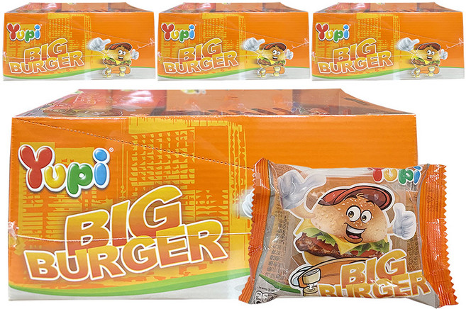 YUPI 빅버거 젤리, 72개, 28g