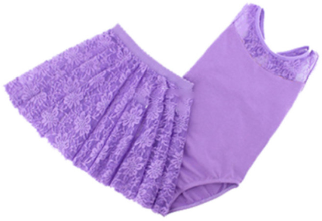 지젤 라벤더 민소매 반소매 긴소매 발레 드레스 레오타드 튜튜 스커트 분리형 원피스 공주 여아 발레복