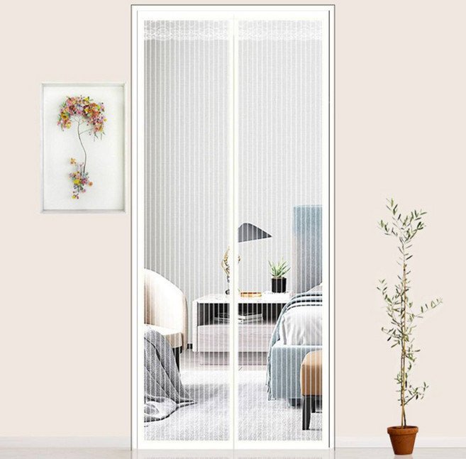 엄군마켓 자석방충망 일체형 붙이는 현관 안방 모기장 셀프시공, 화이트