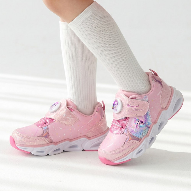 캐치티니핑 프린세스 스파클 오로라 LED 운동화 여아 아동 키즈 운동화