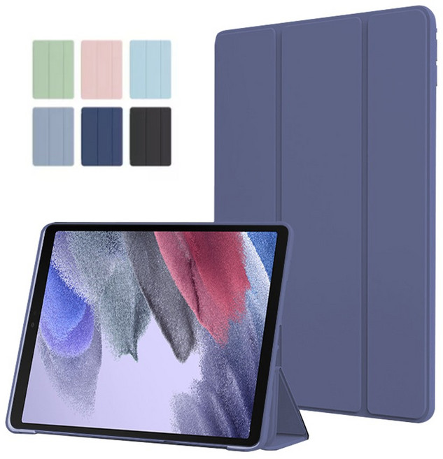 아이오네우스 태블릿 PC 3단 스마트커버 케이스, 보라색