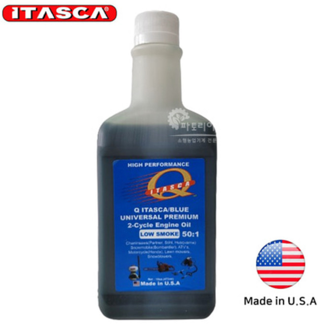 이타스카 엔진톱오일 예초기오일 2행정 473ml 블루 미국, 1개