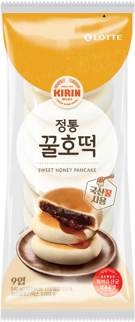 [빵공장 직송] 롯데베이커리 정통꿀호떡(540g), 8개, 540g