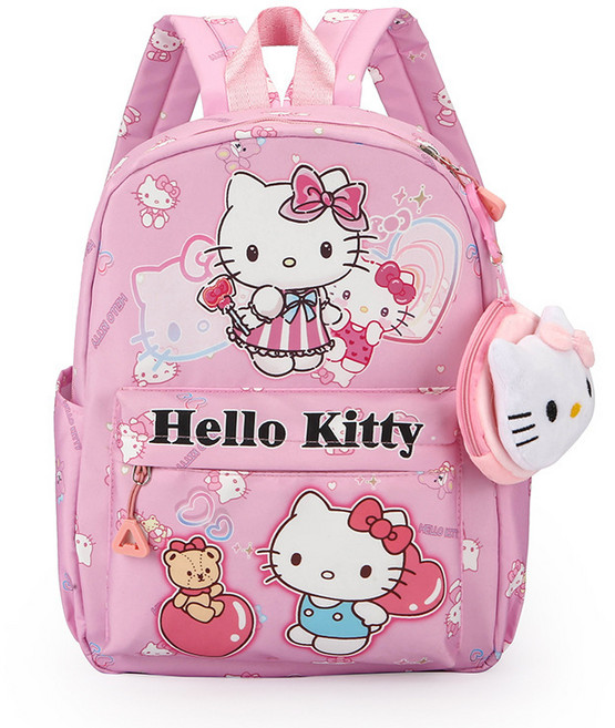 XCAO 산리오 키즈 가방 쿠로미 캐릭터 가방 어린이집 시나모롤 패밀리 백팩