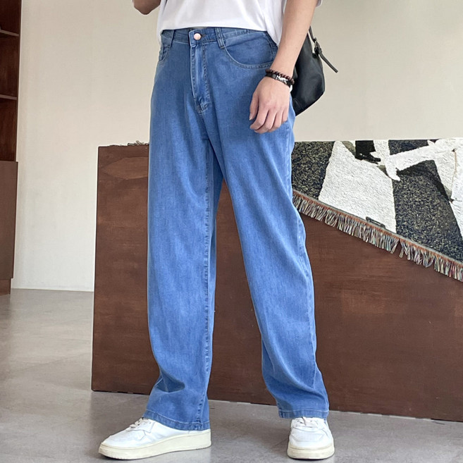 [당일발송] 남성여름청바지 텐셀 쿨링 쿨맥스 스판 데님