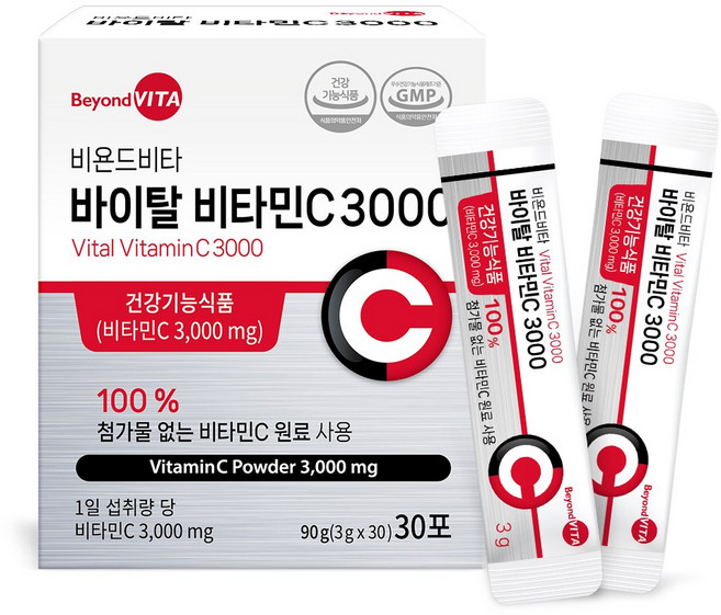 비욘드비타 바이탈 비타민C 3000 30포, 1박스, 30회분