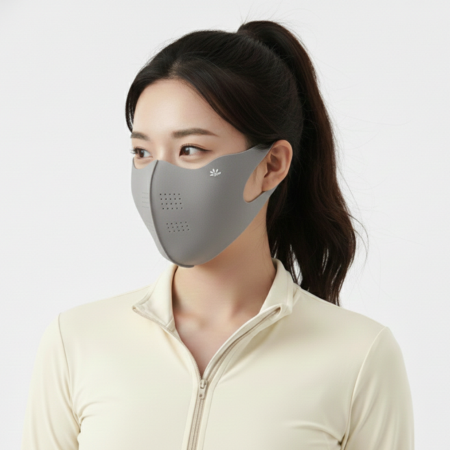 모든리빙 자외선 차단 마스크 2개, 1세트, 그레이+그레이