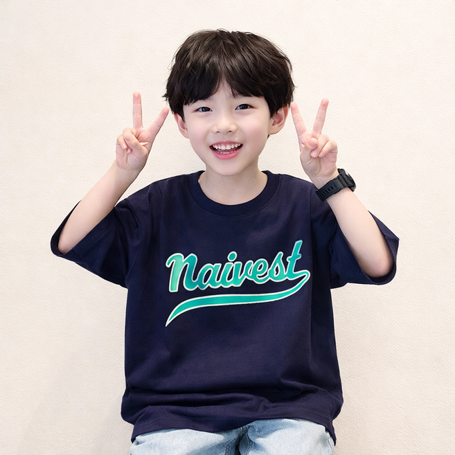 레터링 반팔티 학생 주니어 130-170 초등 새학기