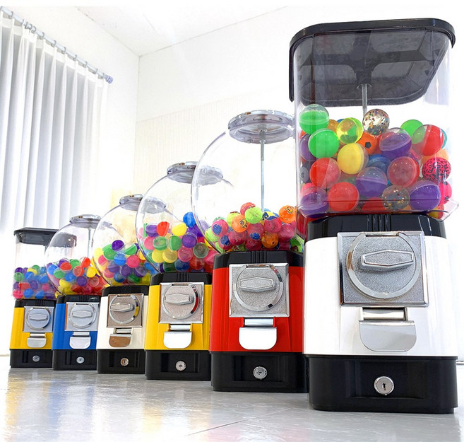 옥탑방어른이 캡슐토이 32mm 문방구 뽑기기계, 1.뽑기 기계, 4.화이트 원형