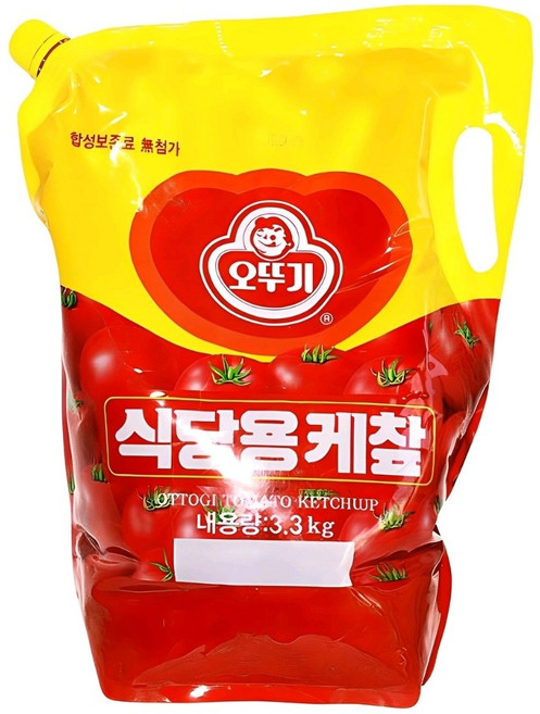 오뚜기 오리지널 식당용 케첩 스파우트팩, 3.3kg, 1세트