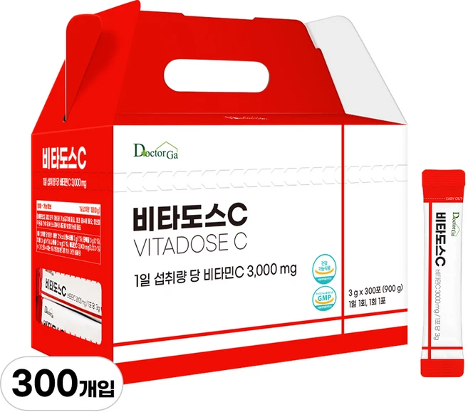 비타도스 비타민C 3000mg 고함량 순수 비타민씨 고용량 분말 가루 스틱, 1개, 900g - 쿠팡