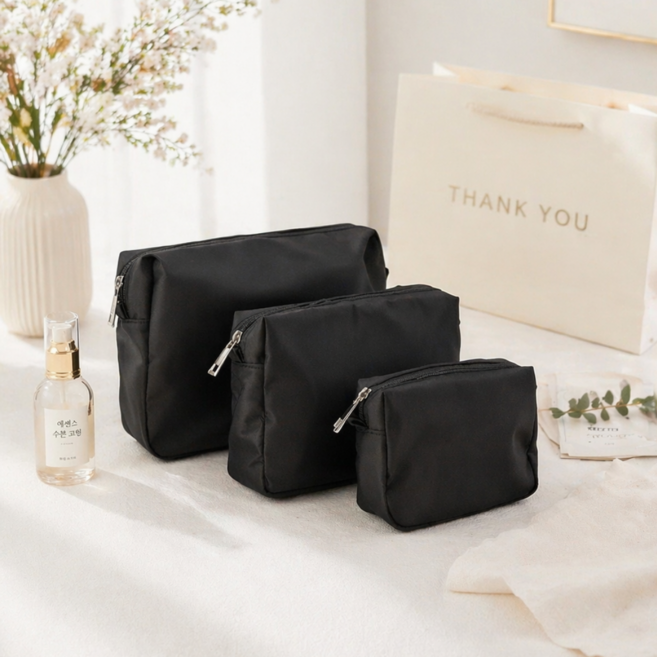 Miri&Ju 다용도 생활방수 화장품 파우치 세면도구 수납 가방