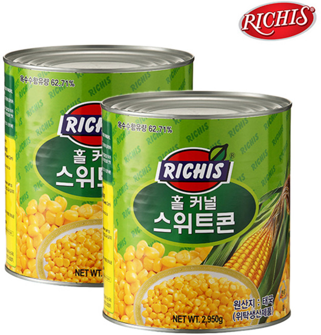 동서 리치스 홀 커널 스위트 콘 2.95kg 2개세트, 2개