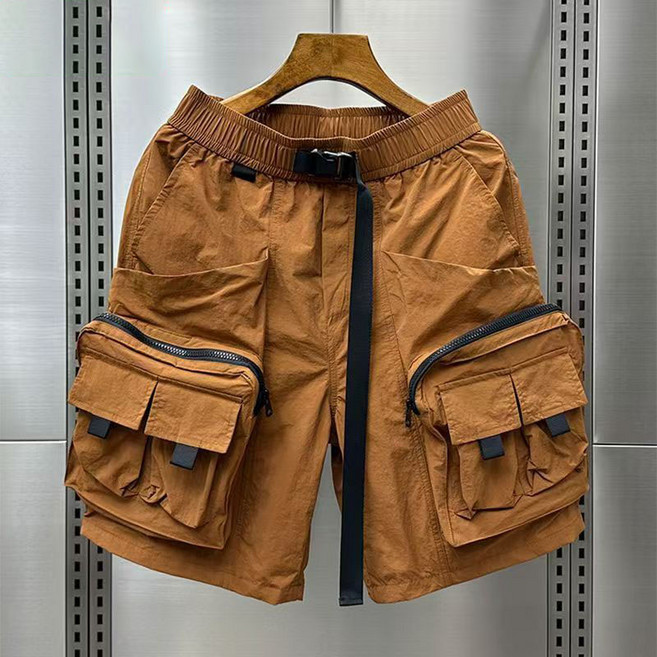 페이준 남자 여름 빅사이즈 멀티포켓 카고 반바지 캐주얼 슬랙스 5부 바지 LN4277