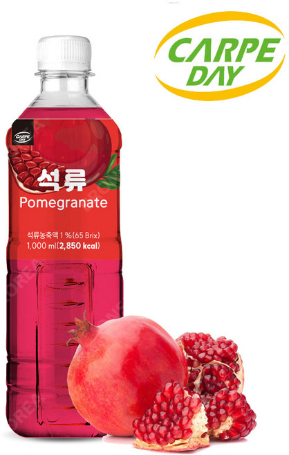 까르페 석류 차 1000ml 1개 액상 과일 음료 아이스티 원액, 1L