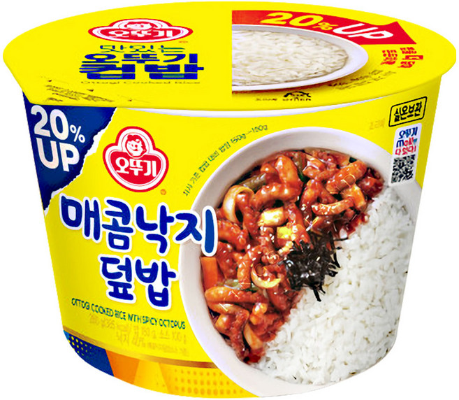 오뚜기 맛있는 컵밥 매콤낙지덮밥, 280g, 24개