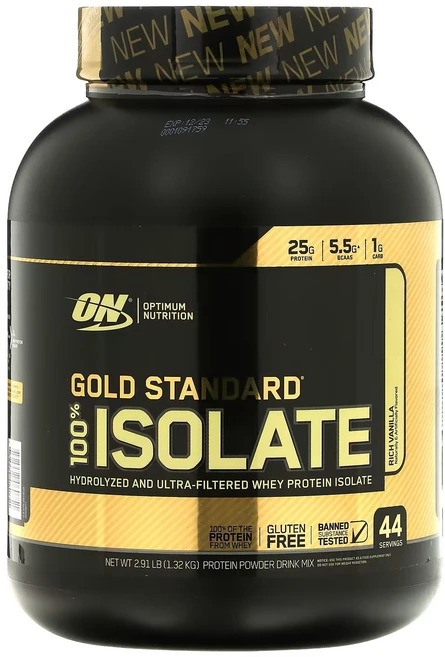 옵티멈뉴트리션 골드 스탠더드 아이솔레이트 웨이 프로틴 파우더 드링크 믹스, 1.32kg, 1개 - 쿠팡