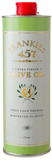 프랭키스 457 에버데이 엑스트라 버진 올리브 오일 프리미엄 카스텔베트라노 시칠리아에서 수확 순수 정통 이탈리아산 단일 품종 풍부한 풍미 최초 냉압착 33.8온스 1L, Olive, 33.8 Fl Oz, 1개
