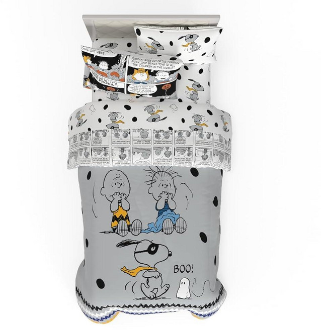 프랑코 MON 온chhichi Bedding 5피스 트윈 침구 세트 부드럽고 아늑한 향수를 불러 일으키는 양면 이불 및 시트 샴 포함 공식 라이선스 제품 Franco