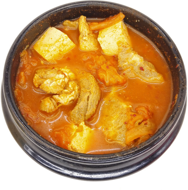 실제 제품사진! 사골국물 돼지고기 김치찌개! 분말 첨가물 아닌 진짜 사골국물! 무료배송!, 520g, 4개