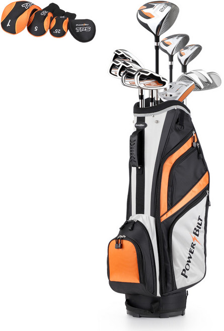 파워빌트 남성용 TPS 스틸 골프채 풀세트