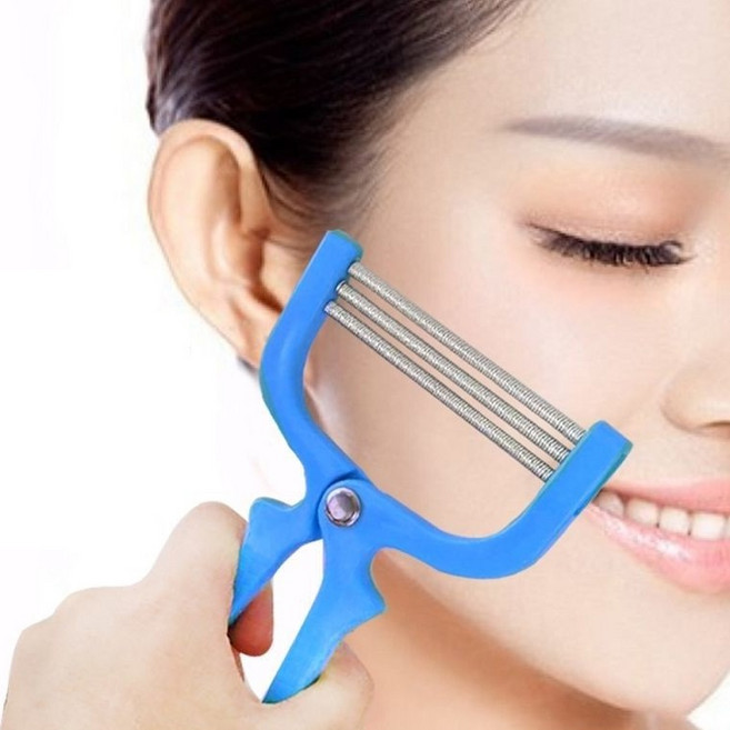 얼굴 솜털제거 정리기 스프링롤러 페이스클리너 잔털 제모기 쉐이빙 실면도기 리무버, 1개, 1개입