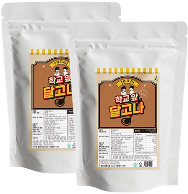 학교앞 달고나 1kg 2개세트, 2개