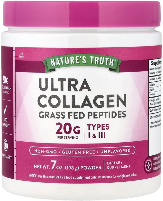새해 첫좋은선물 Nature's Truth 울트라 콜라겐 분말 무맛 198g(7oz) 제대로 할인합니다, NaturesTruth울트라콜라겐분말무맛198g7oz, 198g, 1개 - 쿠팡