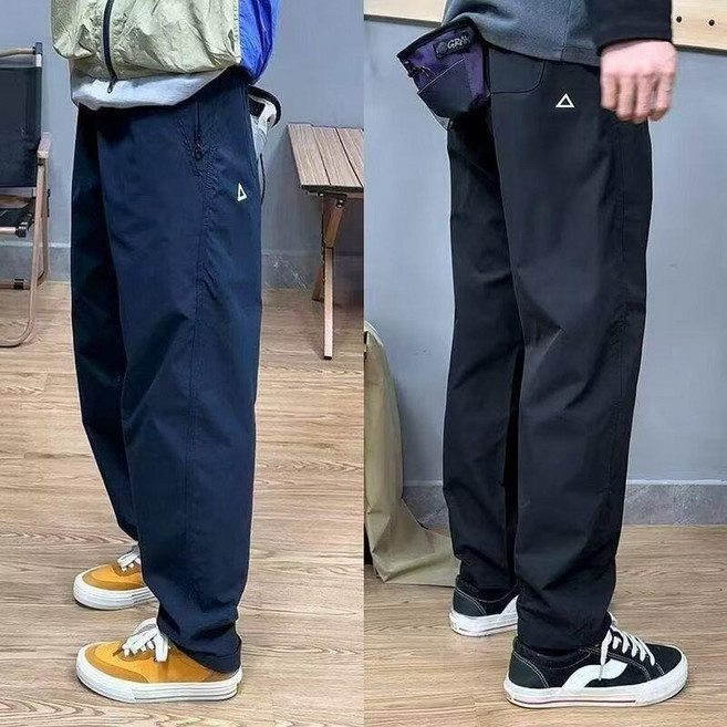 男款軟殼衝鋒褲 防水防風速乾工裝長褲
