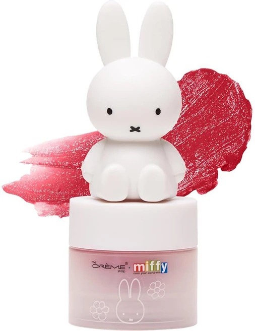 The Crème Shop Miffy 틴티드 립밤 사랑스러운 미피 캡 히알루론산과 무루무루가 함유되어 입술에 수분을 공급하고 부드럽게 하며 눈에 띄게 개선합니다 - 부드러, Amazing Apple, Amazing Apple - 쿠팡