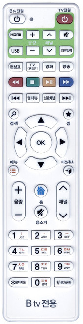 SK 브로드밴드 리모컨 BTV 셋톱박스 무설정 셋탑리모컨, 1개