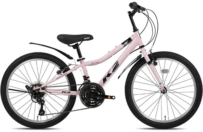 2026 케이투바이크 초등학생 주니어 MTB 자전거 레이브GS 플러스 22인치 21단, 1개, 145cm, 레이브GS 22 플러스 코랄핑크 완조립+사은품C