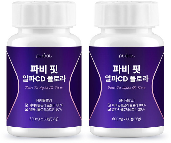 퓨잇 파비 핏 알파CD 플로라, 2개, 60정
