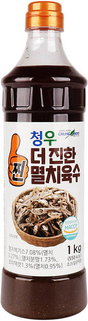청우 더진한 멸치육수1kg 1개, 1kg