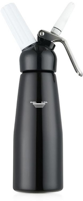 스테인레스 휘핑건 사이펀 음료 제과점 질소 가스, 빨간색 500ml, 1개