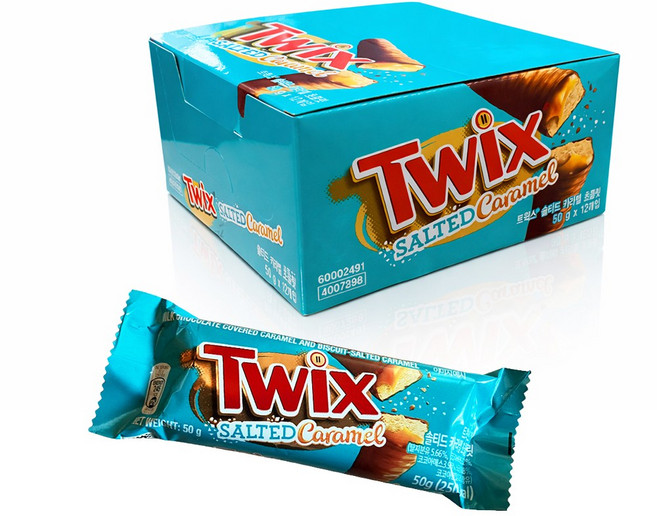 트윅스 솔티드카라멜초콜릿 50g (1타 24개입), 24개
