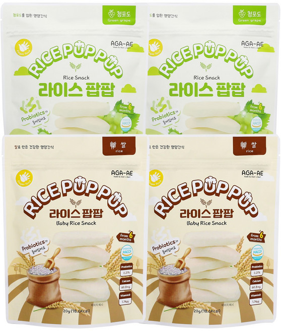 떡뻥 추천 TOP10 — 라이스팝팝 유기농 쌀과자 떡뻥 세트 백미 맛 + 선택(