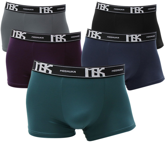 MOSHUKA 편안한 폴리스판 드로즈 팬티 5종 남성용