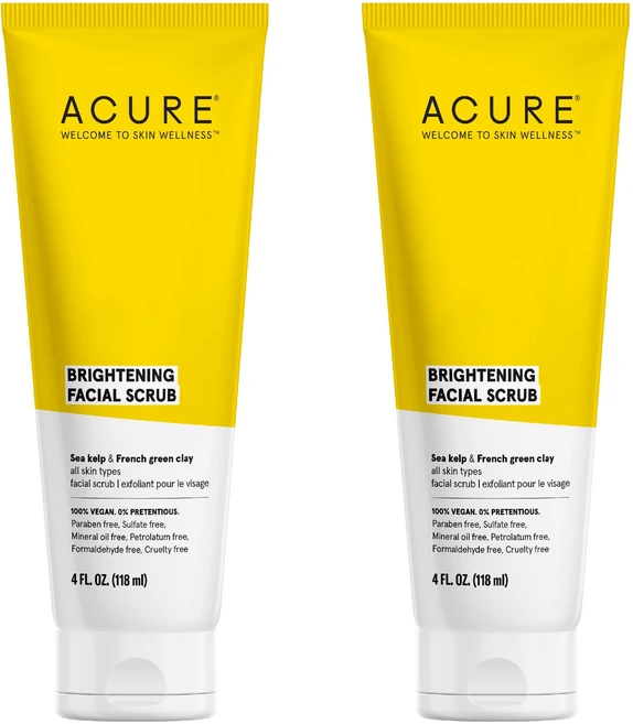 아큐어 브라이트닝 페이셜 스크럽, 118ml, 2개 - 쿠팡
