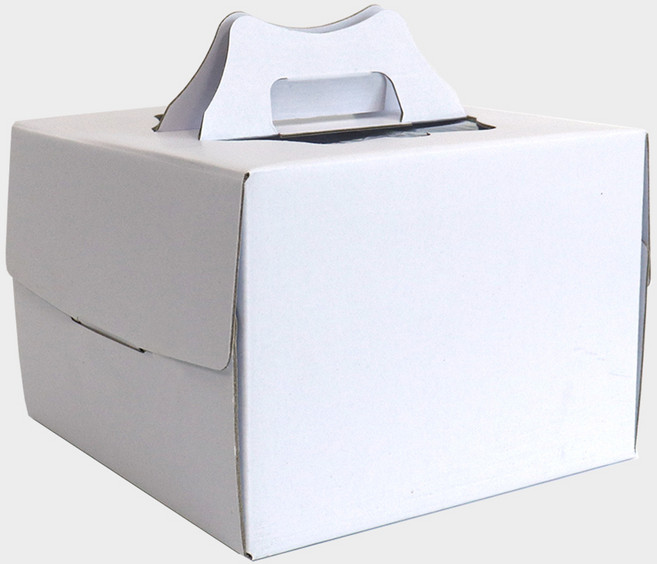 라라패키지 2단 케이크 1호 상자, 50개, 화이트