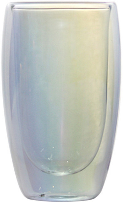 제이리빙 홀로그램 오로라 유리컵 글라스, 플레인 이중 글라스, 1개